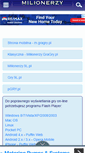 Mobile Screenshot of milionerzy.gragry.pl